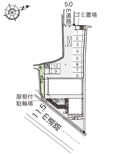 ★手数料０円★阪南市鳥取　月極駐車場（LP）